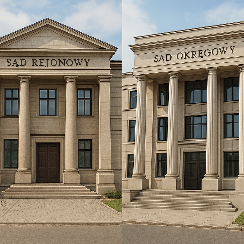 Czym różni się sąd rejonowy od okręgowego