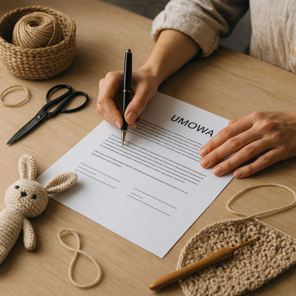 Umowy dla twórców handmade – jak zabezpieczyć swoją pracę