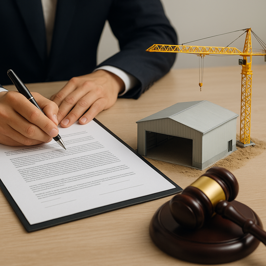 Umowy i ryzyka prawne przy budowie hali magazynowej