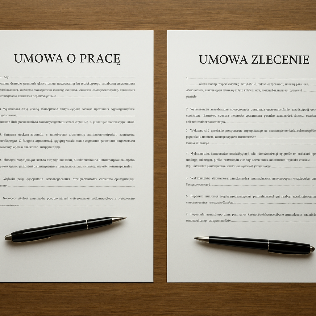 Różnice między umową o pracę a umową zlecenie